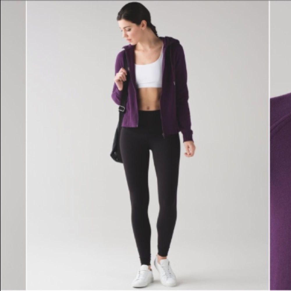 Lululemon Fleece Please Hoodie in Darkest Magenta